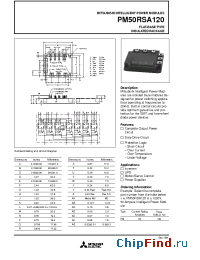 Datasheet PM50RSA120 manufacturer Mitsubishi